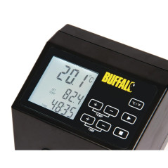 Buffalo Thermoplongeur cuisson sous vide portable Buffalo 1500W, acier inoxydable et noir, capacité maximale : 40 litres, 5°C à 