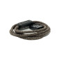 Câblage pour Lampe Abat-Jour avec câble électrique tissu. Couleurs variées (toile marron) Câblage pour Lampe Abat-Jour avec câble électrique tissu. Couleurs variées (toile marron)