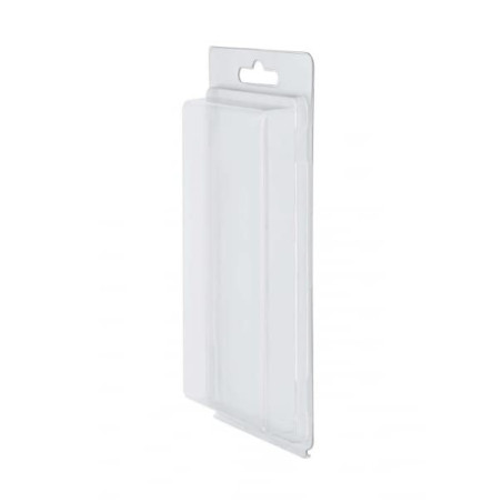 DOJA Industrial | Blister Plastique Transparent 100 Pcs | Extérieur: 180x90x25mm | Intérieur: 145x77x15mm | Emballage Plastique