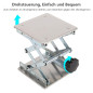 aleawol Pont élévateur de laboratoire en acier inoxydable,200x200 mm,Pour laboratoire, laboratoire, élévateur,Plate-forme de lev aleawol Pont élévateur de laboratoire en acier inoxydable,200x200 mm,Pour laboratoire, laboratoire, élévateur,Plate-forme de lev