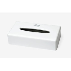 Tork Distributeur de Mouchoirs blanc F1, distribution feuille-à-feuille, 270023