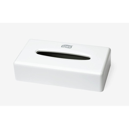 Tork Distributeur de Mouchoirs blanc F1, distribution feuille-à-feuille, 270023
