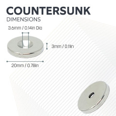 N42 Néodymium Magnet Pack de 2