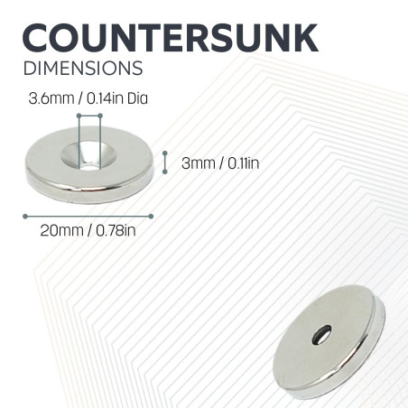 N42 Néodymium Magnet Pack de 2