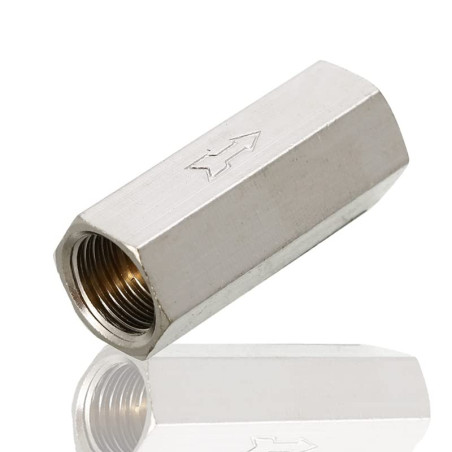 Supertool Clapet anti-retour pneumatique à filetage femelle pour huile, eau, gaz (1 pièce, 9,5 mm)