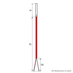 iOVEO 036HS01210 - PT100 - Capteur de température/capteur solaire avec câble en silicone jusqu'à 200 °C, 10 mètres