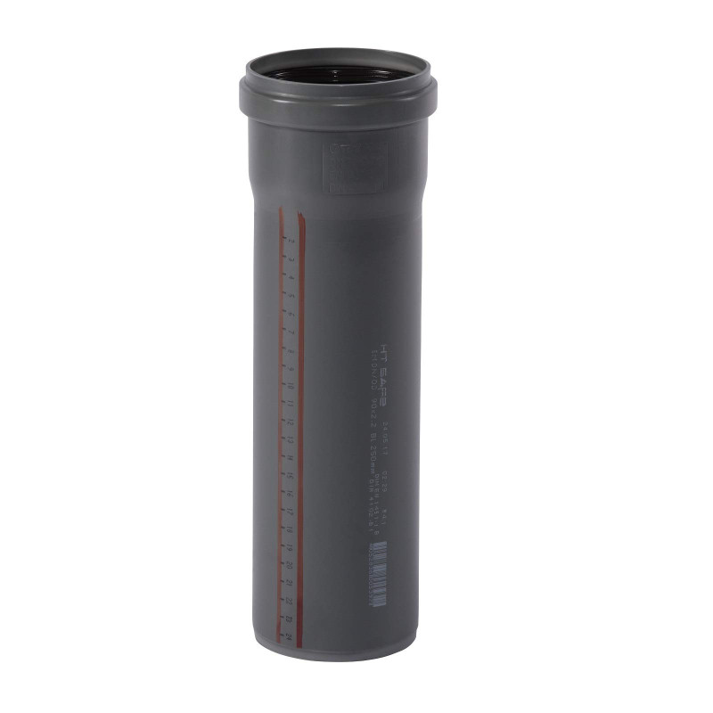Ostendorf HTsafe 174010 HTsafe Tuyau en T avec manchon DN 90 mm 250 mm Gris Ostendorf HTsafe 174010 HTsafe Tuyau en T avec manchon DN 90 mm 250 mm Gris