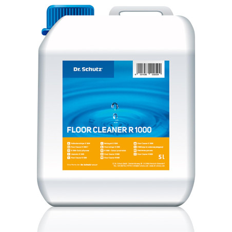 Dr. Schutz Nettoyant pour sols R 1000 5 l - Nettoyage sans traces pour PVC, CV, linoléum, caoutchouc, pierre, sol design et parq