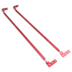 Zeberoxyz Ensemble de tiges de support rouges pour imprimante 3D CR-10, pièces d'alimentation pour imprimante 3D Creality CR-10 