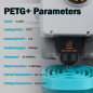 PETG+ Filament 1.75mm pour Imprimante 3D, Précision Dimensionnelle +/- 0.02mm, 1KG Bobine (2.2 LBS) d'Impression 3D, Noir