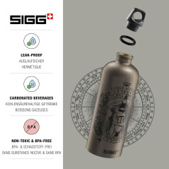 Sigg - Gourde Aluminium - Traveller Batman Guardian (The Batman) - Certifiée Neutre En CO2 - Convient Aux Boissons Gazeuses - Ét