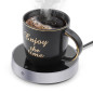 Suewow Chauffe-café, Chauffe-Tasses, Chauffe-Tasses de Table, Chauffe-Boissons électrique avec 3 réglages de température, avec P Suewow Chauffe-café, Chauffe-Tasses, Chauffe-Tasses de Table, Chauffe-Boissons électrique avec 3 réglages de température, avec P