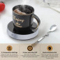 Suewow Chauffe-café, Chauffe-Tasses, Chauffe-Tasses de Table, Chauffe-Boissons électrique avec 3 réglages de température, avec P Suewow Chauffe-café, Chauffe-Tasses, Chauffe-Tasses de Table, Chauffe-Boissons électrique avec 3 réglages de température, avec P
