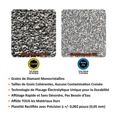 SHARPAL 162N Pierre à aiguiser diamant avec boîte de rangement, double grain, grossier/extra fin, aiguiseur de couteau diamant a