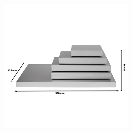 Saro - Stay Cool Plateau de Service Réfrigéré GN 1/1, Aluminium/Polystyrène Expansé, Blocs Réfrigérants Intégrés, Température In