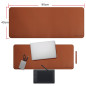 ZORESYN XL Tapis de Souris,sous-Mains en Cuir PU,imperméable Tapis de Souris Gaming(Marron, 90x40CM) ZORESYN XL Tapis de Souris,sous-Mains en Cuir PU,imperméable Tapis de Souris Gaming(Marron, 90x40CM)