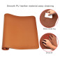ZORESYN XL Tapis de Souris,sous-Mains en Cuir PU,imperméable Tapis de Souris Gaming(Marron, 90x40CM) ZORESYN XL Tapis de Souris,sous-Mains en Cuir PU,imperméable Tapis de Souris Gaming(Marron, 90x40CM)