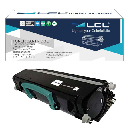 LCL Cartouche de Toner Remanufacturée 2330 2330D 2330DN 2350D 2350DN 593-10336 GT163 593-10337 XN009 DM254 (1 Noir) Remplacement
