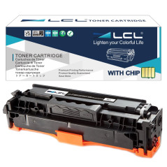 LCL Cartouche de Toner Remanufacturée 312X 312A CF380X CF380A 4400 Pages (1 Noir) Remplacement pour HP Color LaserJet Pro M476dn