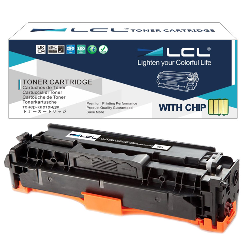 LCL Cartouche de Toner Remanufacturée 312X 312A CF380X CF380A 4400 Pages (1 Noir) Remplacement pour HP Color LaserJet Pro M476dn LCL Cartouche de Toner Remanufacturée 312X 312A CF380X CF380A 4400 Pages (1 Noir) Remplacement pour HP Color LaserJet Pro M476dn