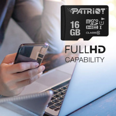 Patriot Memory Carte Mémoire Flash MicroSD LX Serie 16Go - PSF16GMDC105 - Paquet de 5