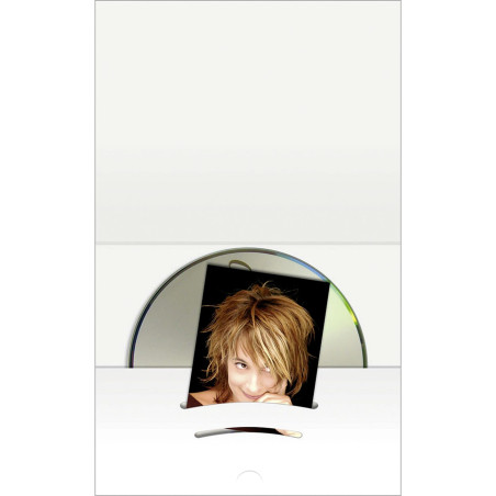 1x100 Daiber Pochettes avec CD blanc p. format jusque 6x9 cm