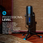 JLab Talk Pro Microphone USB Plug & Play avec USB-C, Qualité Professionnelle, 4 Diagrammes Directionnels, Contrôle du Volume, Co JLab Talk Pro Microphone USB Plug & Play avec USB-C, Qualité Professionnelle, 4 Diagrammes Directionnels, Contrôle du Volume, Co