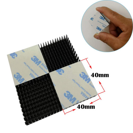 Bloc de refroidissement à eau 40 x 40 x 11mm en aluminium pour système de dissipateur de chaleur refroidisseur d'eau liquide noi