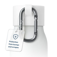LARQ Active Loop - Blanc - Protecteur d'impact pour Votre Bouchon LARQ avec Mousqueton Facile à Transporter