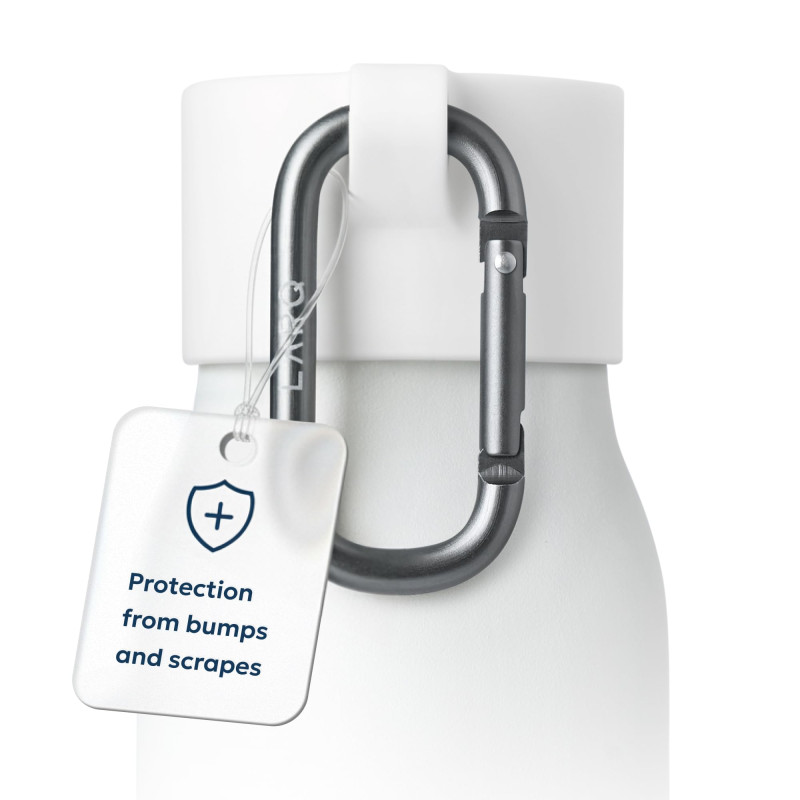 LARQ Active Loop - Blanc - Protecteur d'impact pour Votre Bouchon LARQ avec Mousqueton Facile à Transporter LARQ Active Loop - Blanc - Protecteur d'impact pour Votre Bouchon LARQ avec Mousqueton Facile à Transporter