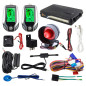 EASYGUARD Système d'alarme de voiture 2 voies EC204 avec entrée passive sans clé PKE, écran LCD rechargeable et avertissement de EASYGUARD Système d'alarme de voiture 2 voies EC204 avec entrée passive sans clé PKE, écran LCD rechargeable et avertissement de