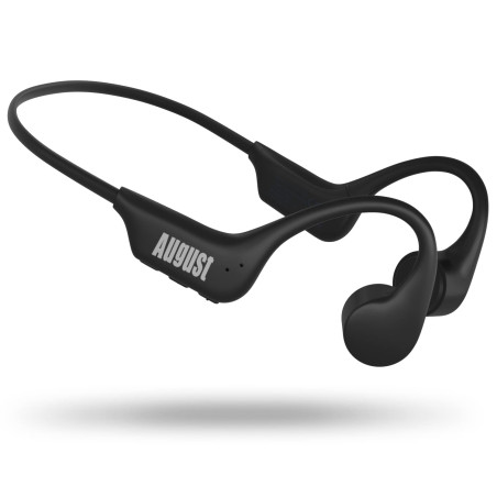 August EP400 - Casque Conduction Osseuse Bluetooth Sport Open Ear, Bone Conduction avec Micro et Lecteur MP3 16GB intégré, Ultra