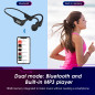 August EP400 - Casque Conduction Osseuse Bluetooth Sport Open Ear, Bone Conduction avec Micro et Lecteur MP3 16GB intégré, Ultra August EP400 - Casque Conduction Osseuse Bluetooth Sport Open Ear, Bone Conduction avec Micro et Lecteur MP3 16GB intégré, Ultra