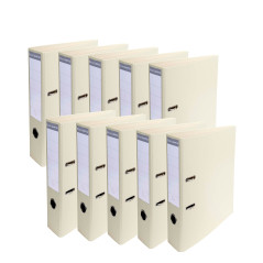 Exacompta - Réf. 53750E - Carton de 10 Classeurs à levier A4 Prem'Touch - Dos de 70 mm - Mécanique 75 mm - Dimensions extérieure