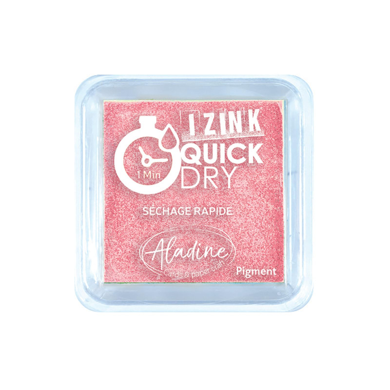 Aladine Encreur Izink Quick Dry, Rose Poudré, 5 x 5 cm 19523 Aladine Encreur Izink Quick Dry, Rose Poudré, 5 x 5 cm 19523