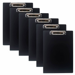 TUKA 6x A4 Porte-bloc en Aluminium, avec Pince, Haute Résistant Planchettes en Aluminium de Haute Qualité, Idéal pour le Travail