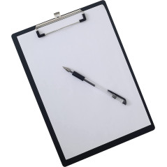 TUKA 6x A4 Porte-bloc en Aluminium, avec Pince, Haute Résistant Planchettes en Aluminium de Haute Qualité, Idéal pour le Travail