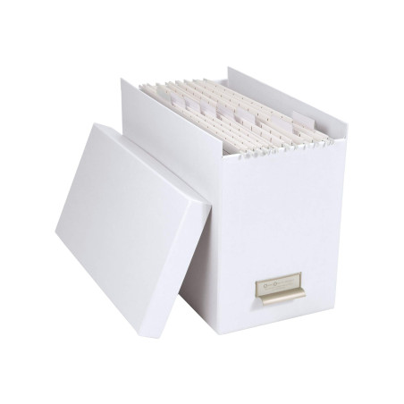 Bigso Box of Sweden 944145544 Porte Dossier Panneau de Fibre Blanc 35 x 18,5 x 27 cm