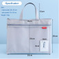 Lefancy Sac de transport A4 pour documents - En nylon - Avec double fermeture éclair - Pour étudiant et bureau - Gris Lefancy Sac de transport A4 pour documents - En nylon - Avec double fermeture éclair - Pour étudiant et bureau - Gris