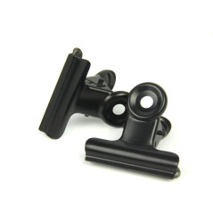 Coideal Pinces Bulldog 22mm Noir - 30 Pièces Pinces Métallique en Papier Métal Petite Clips à Limes Dessin de Bureau, Domicile,