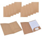 Chemise cartonnée en papier kraft, 12 pcs chemise de presentation a4, chemise de dossiers, classeurs et chemises pour réunion, d Chemise cartonnée en papier kraft, 12 pcs chemise de presentation a4, chemise de dossiers, classeurs et chemises pour réunion, d