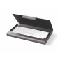 Lexon Unisex's Box Aluminium Business Card Case – Grey