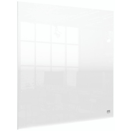 Nobo - Mini Tableau Transparent Effaçable en Acrylique pour Bureau, Facile à Effacer, 450 x 450 mm, Feutre Marqueur et Fixations