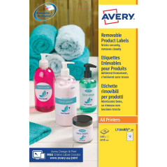 AVERY - Pochette de 240 étiquettes rondes autocollantes et amovibles, Personnalisables et imprimables, Diamètre 60 mm, Impressio