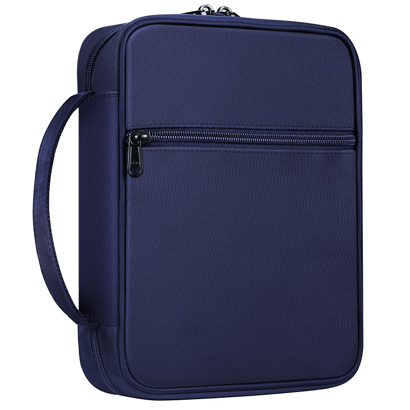 FINPAC Étui de protection de la Bible avec poignée et poche zippée pour Bible de taille standard, cadeau parfait pour maman, enf FINPAC Étui de protection de la Bible avec poignée et poche zippée pour Bible de taille standard, cadeau parfait pour maman, enf