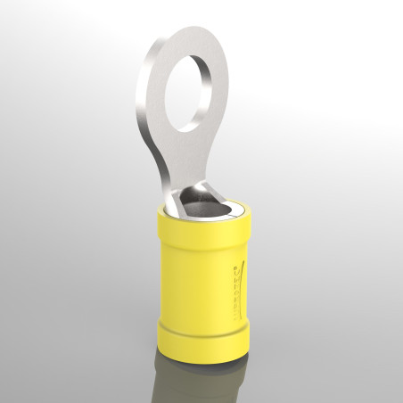 Cosse à œillet AUPROTEC de 0,5 à 6,0 mm², diamètre du trou de M3 à M12, connecteur de câble PVC RV en cuivre étamé et en partie
