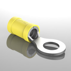 Cosse à œillet AUPROTEC de 0,5 à 6,0 mm², diamètre du trou de M3 à M12, connecteur de câble PVC RV en cuivre étamé et en partie 