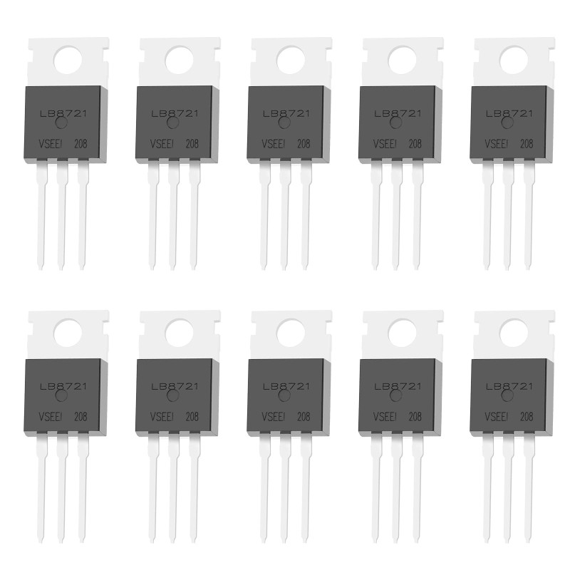 Be In Your Mind 10pcs IRLB8721 MOSFET Transistor N-canal ESD Évalué TO-220 62A 30V 3Pin Puissance de Redresseur International po Be In Your Mind 10pcs IRLB8721 MOSFET Transistor N-canal ESD Évalué TO-220 62A 30V 3Pin Puissance de Redresseur International po