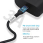 DSD TECH MagicConn SH-CP09B Câble d'alimentation USB Type C PD vers DC(55x21)-9V