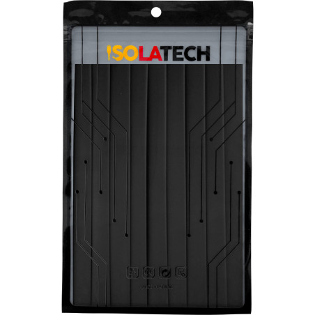 ISOLATECH Gaine thermorétractable 3:1 kit avec adhésif noir Ø10mm 1,8 mètres en 9pcs x 20cmrésistant aux UV non marqué étanche à